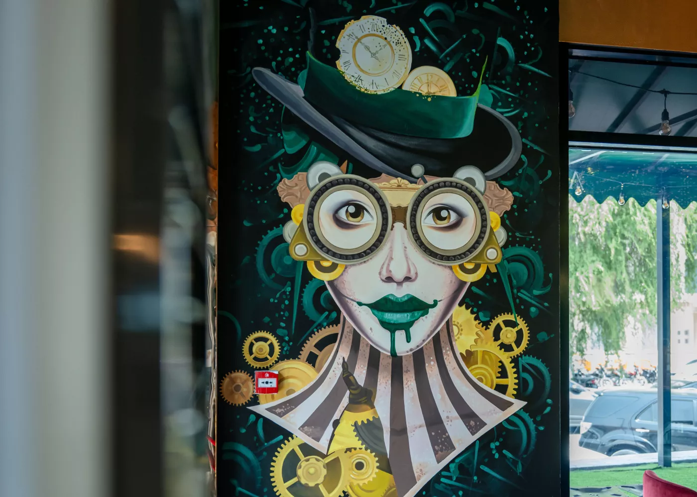 AIRA clockface mural