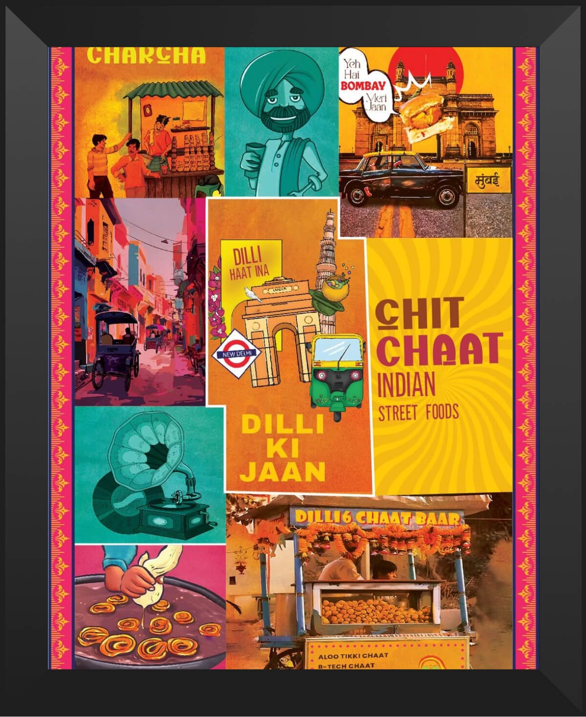 Dilli Ki Jaan collage frame