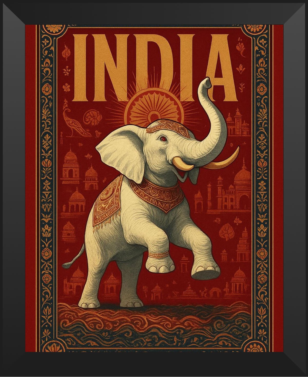 India elephant frame