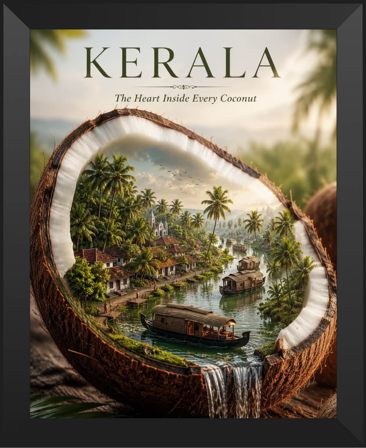 Kerala backwaters frame